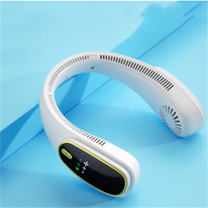 Portable And Silent Leafless Lazy Neck Fan.